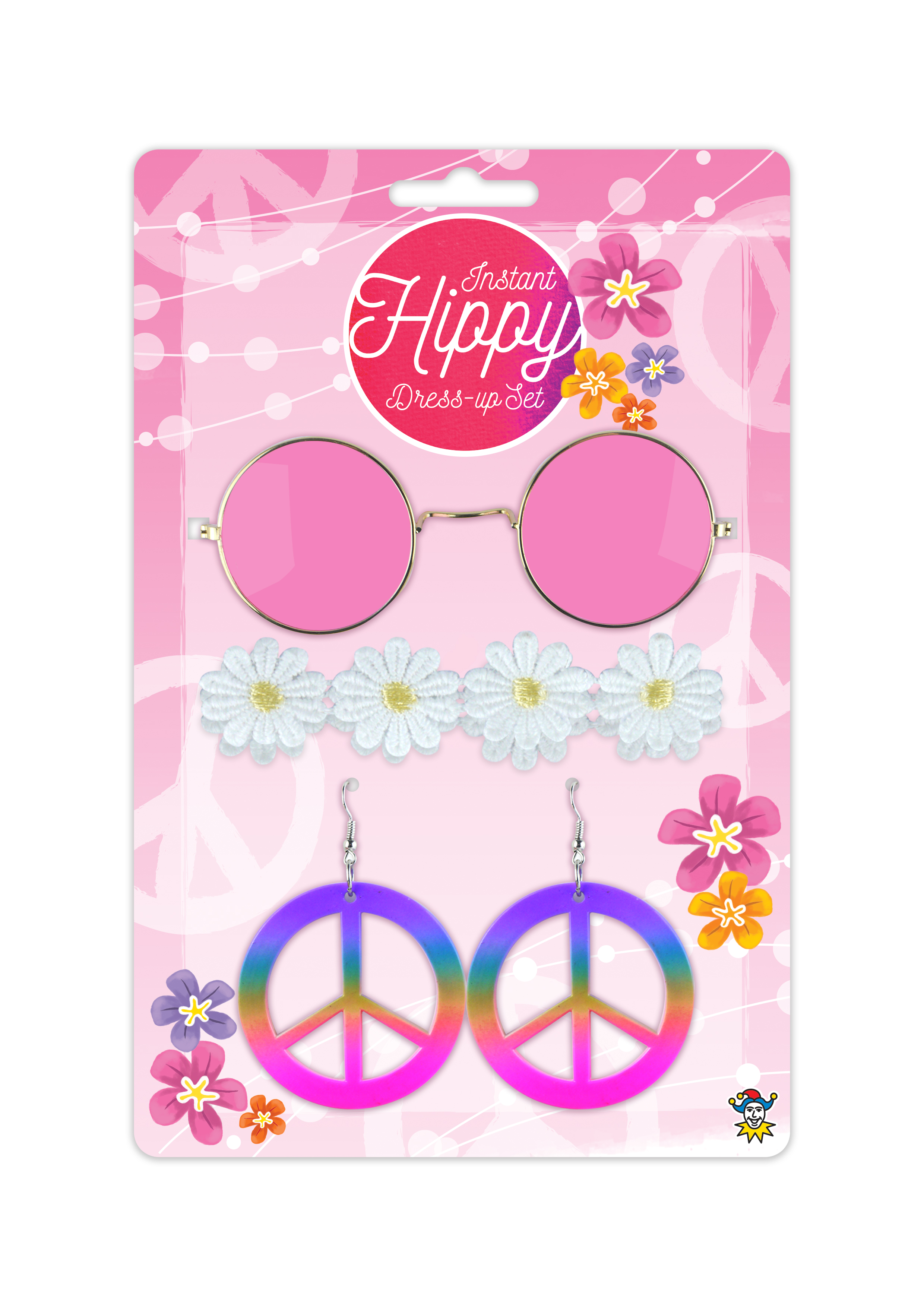 Hippie Adult 4 Pcs Set