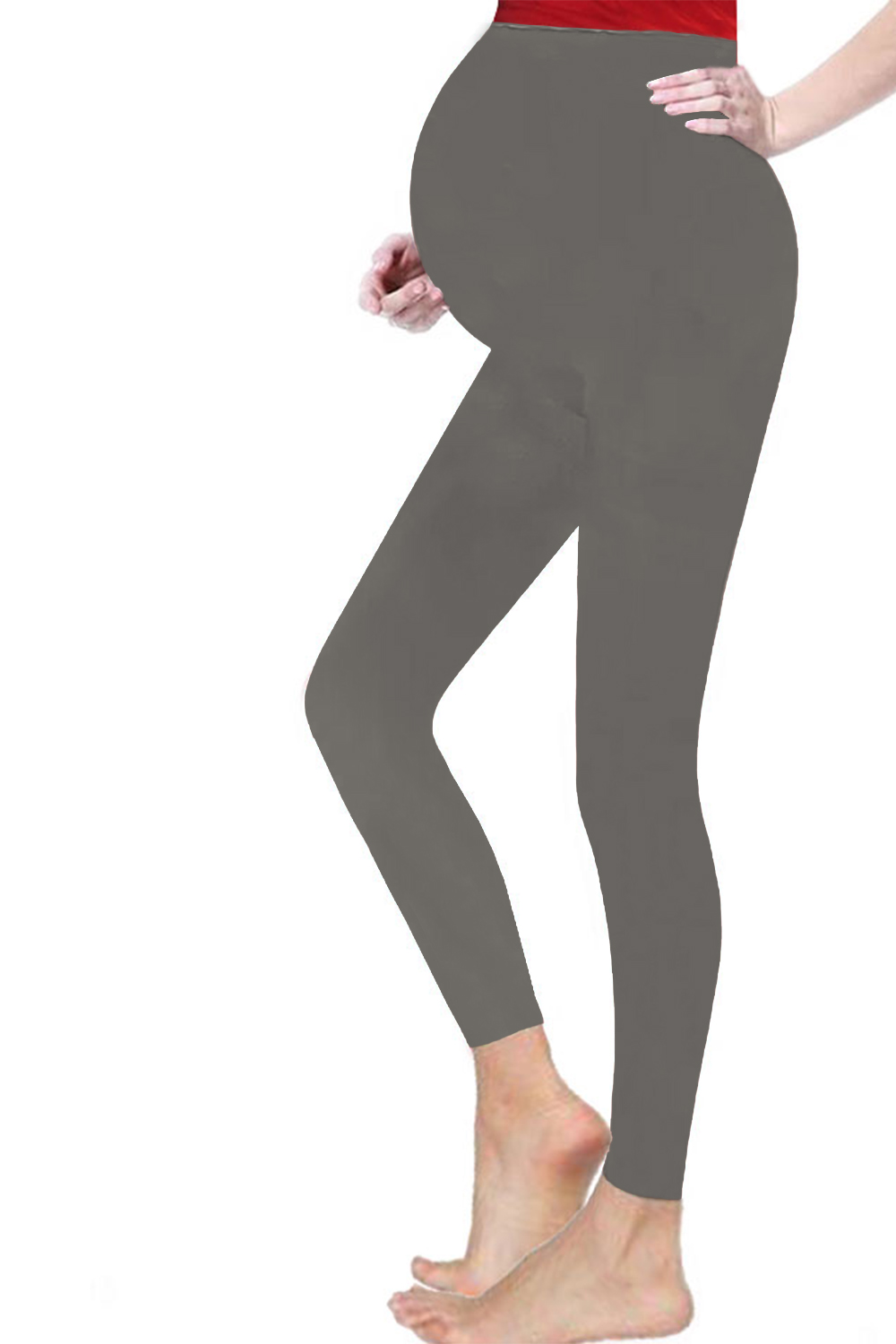Hugs and Kisses Charcoal Maternity Fit Belly Legging
