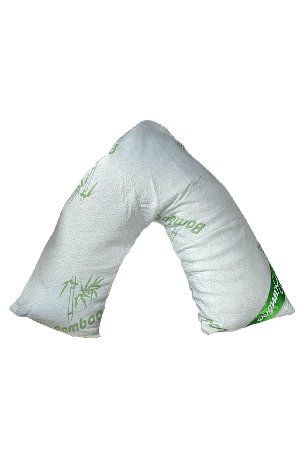 Hugs & Kisses V Shape Bamboo Memory Foam Pillow Extra Filled for Maternity and Support Super Soft Comfortable