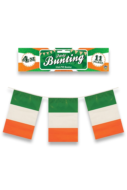 Irish Flag bunting 4m (11 Flags) St Patrick's Day