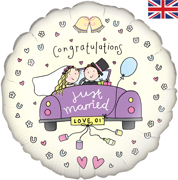 Just Got Married Balloon (18 Inches)