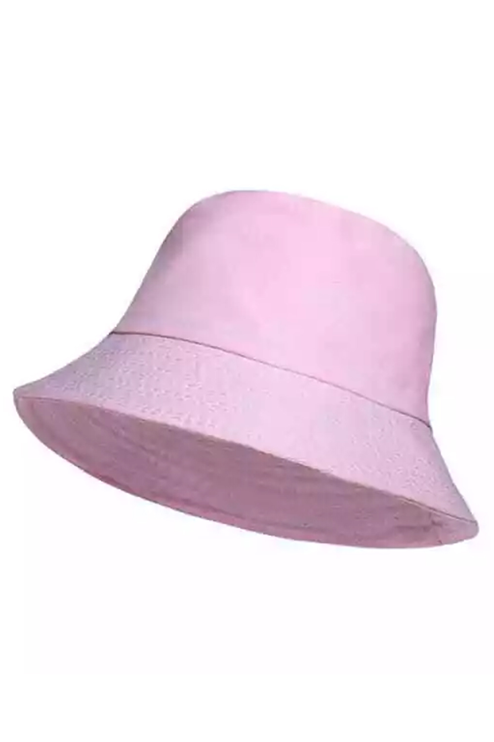 Kids Baby Pink Cotton Bucket Hat For Summer Beach Fun