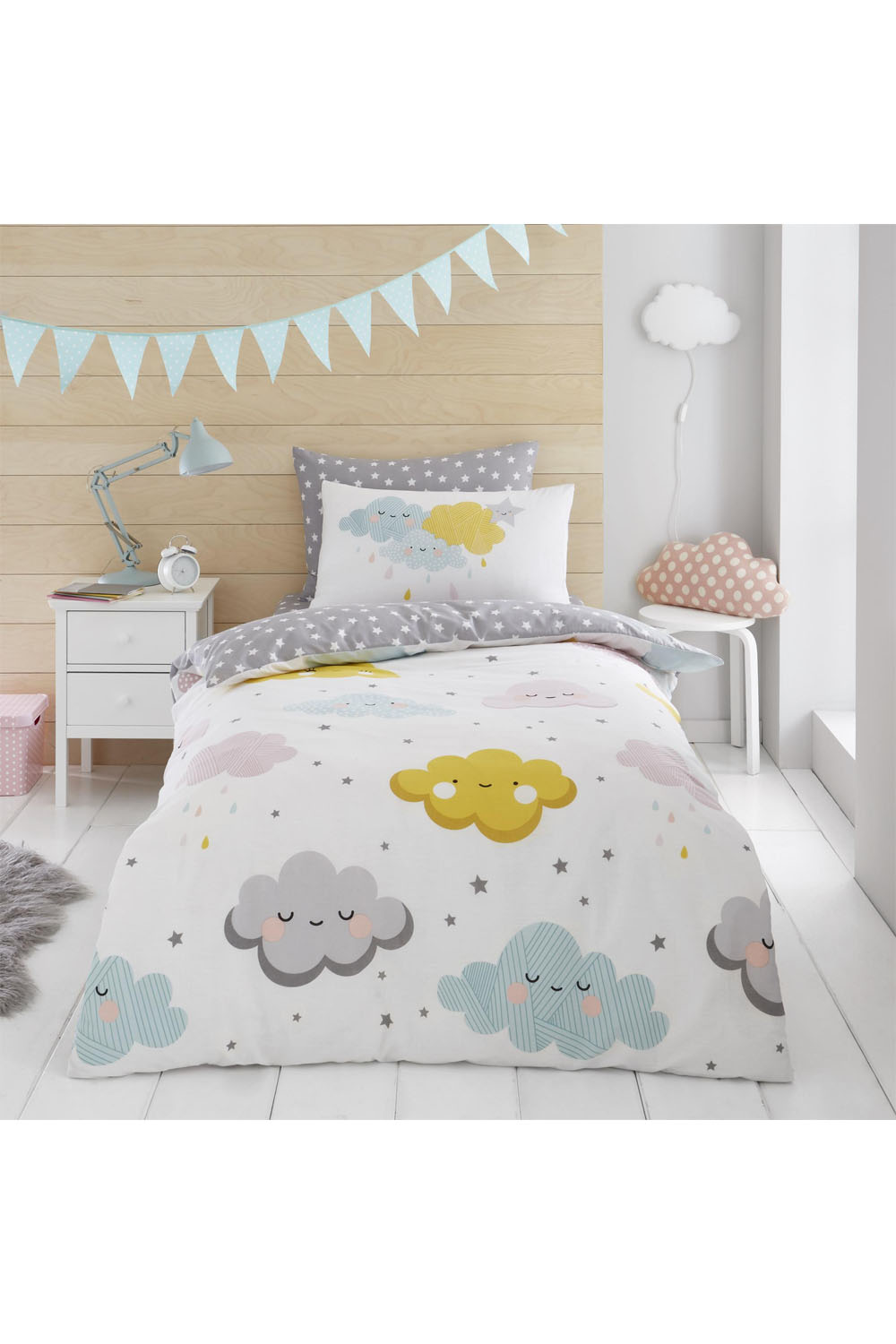 Kids Duvet Set Happy Clouds