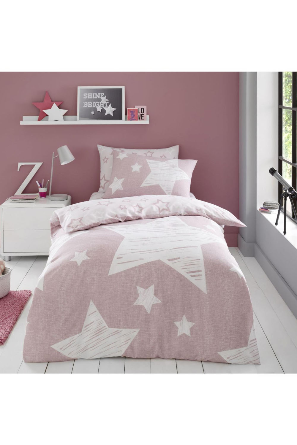 Kids Duvet Set Superstar Blush Pink