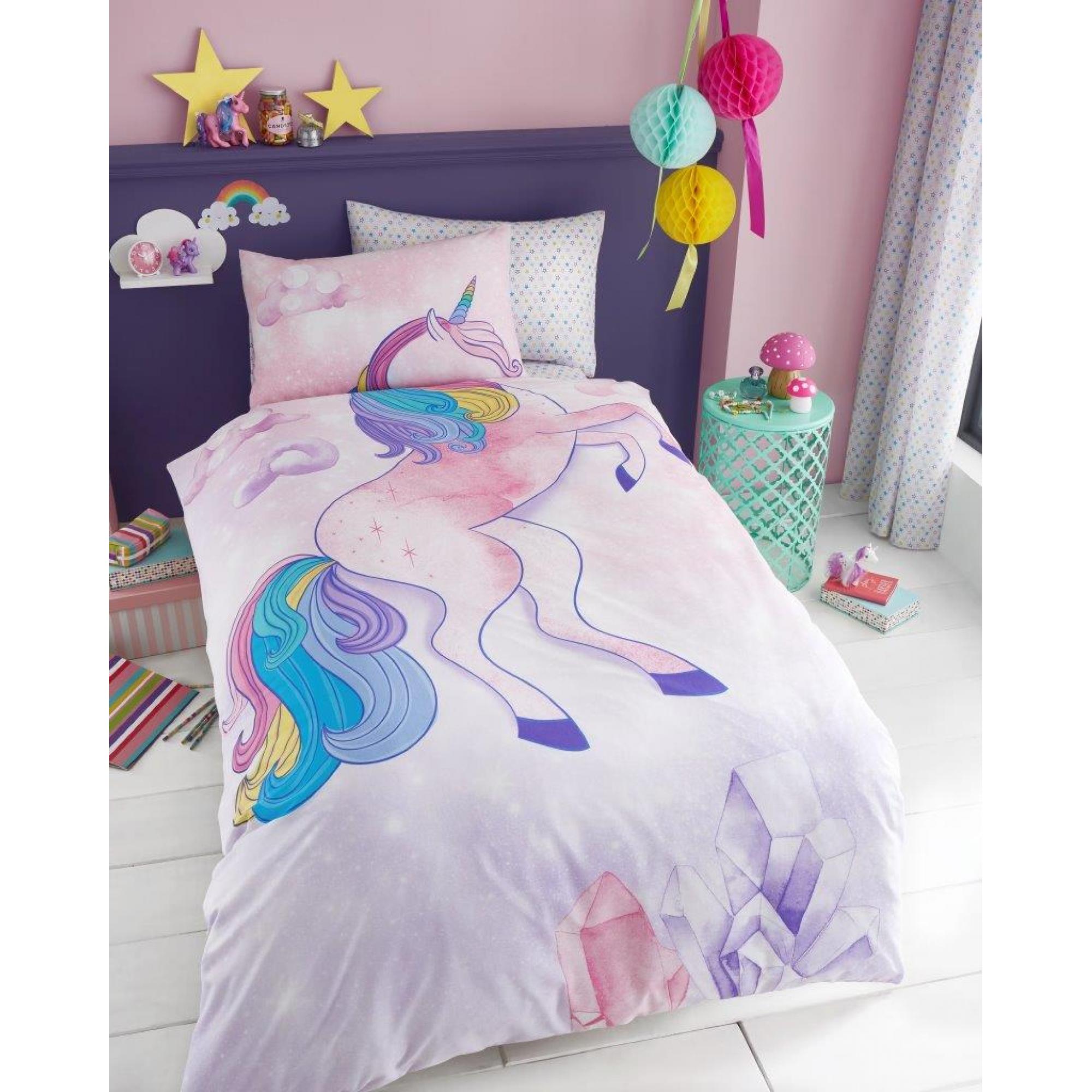 KIDS PANEL DUVET SET UNICORN - 7152