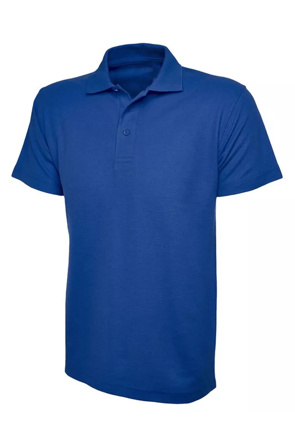 Kids Royal Blue Cotton Plain Polo T-Shirt Summer Uniform Top