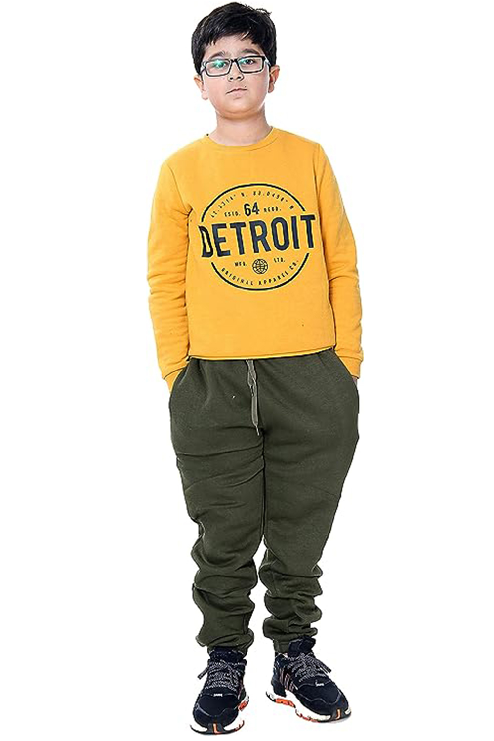 Kids Unisex Cuffed Waist charcoal Joggers UK Sizes 7-13 Years