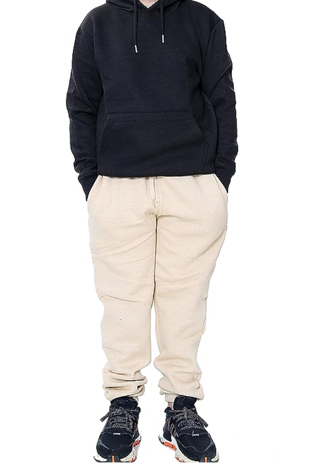 Kids Unisex Cuffed Waist Stone Joggers UK Sizes 7-13 Years