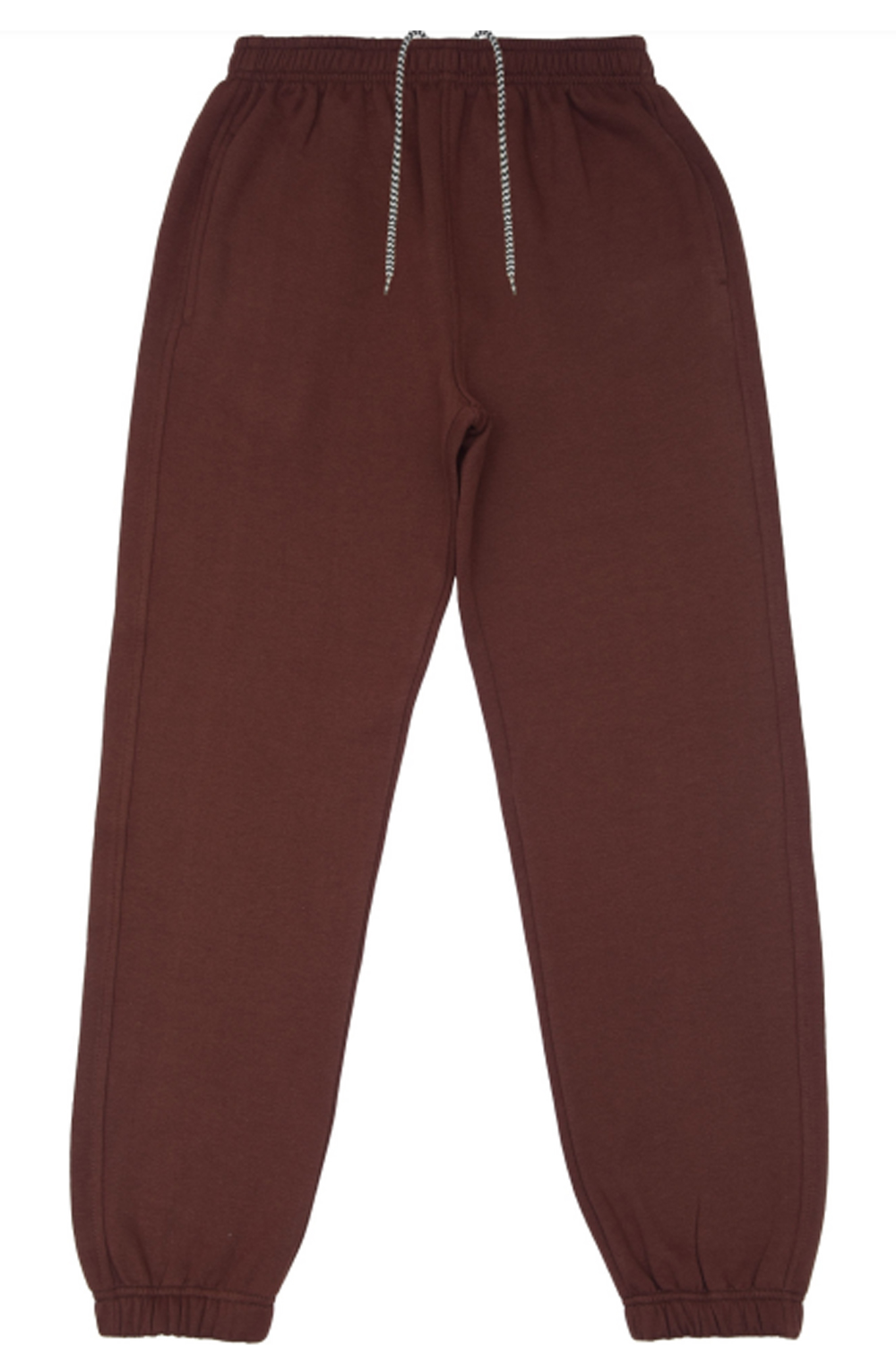 Knitted Fabric Gripped Trouser Brown