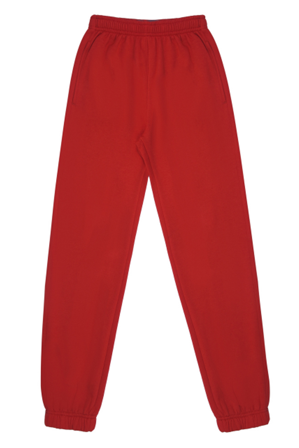 Knitted Fabric Gripped Trouser Red