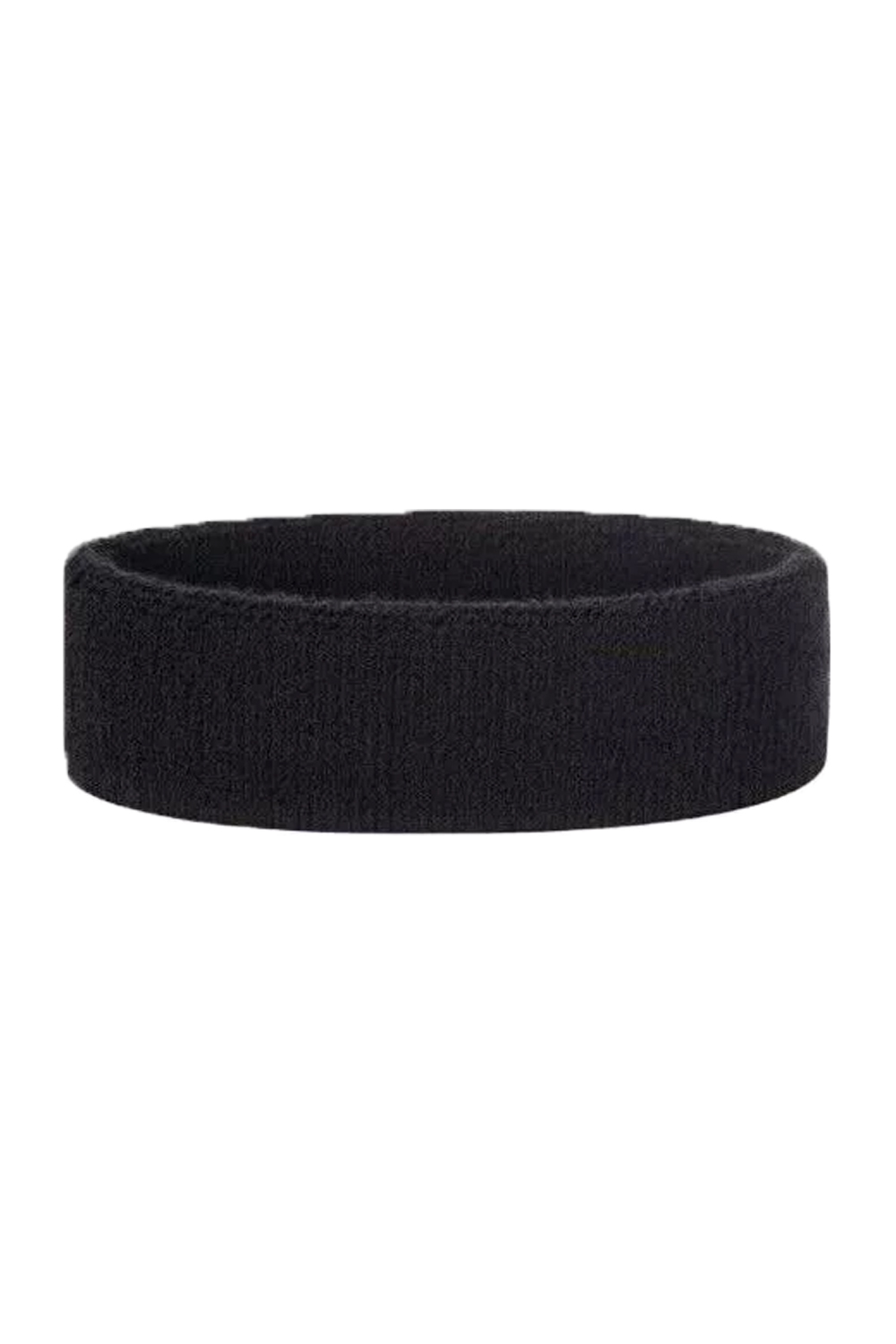 Ladies Black 80s Style Sports Gym Headband