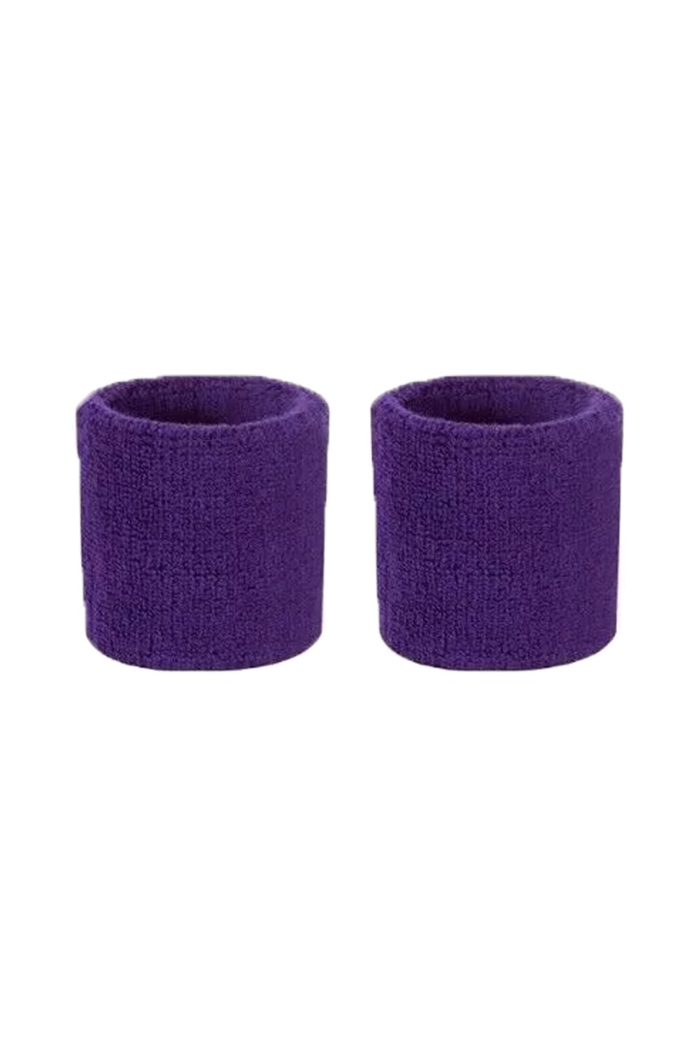 Ladies Purple 80s Style Sports Gym Wristband