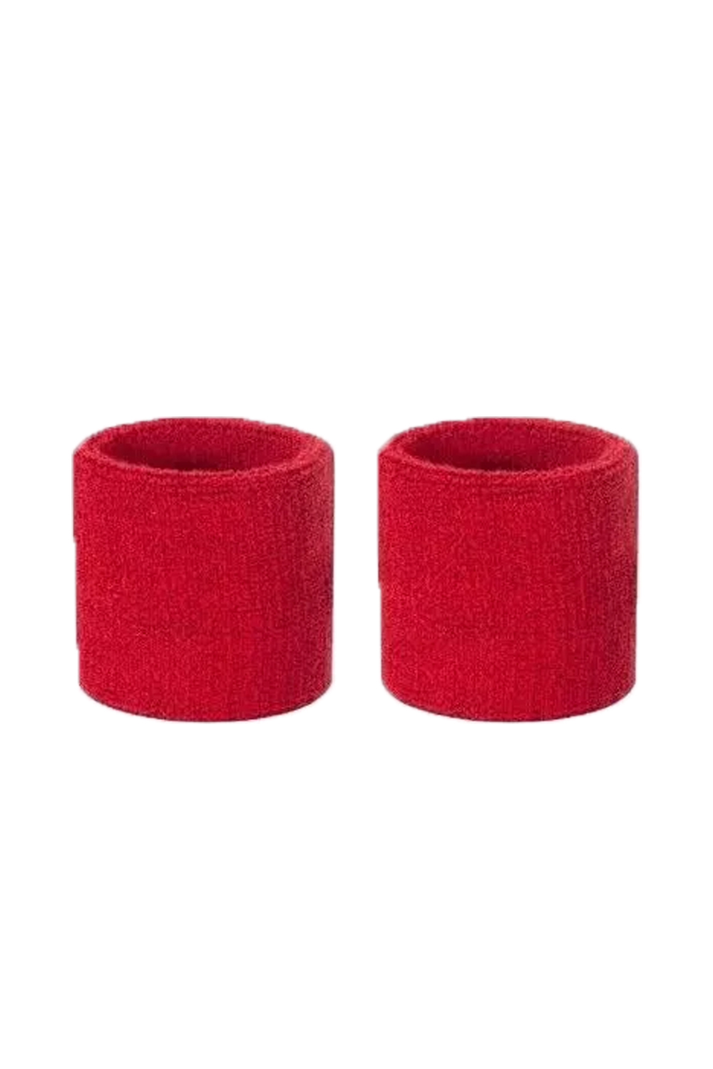 Ladies Red 80s Style Sports Gym Wristband