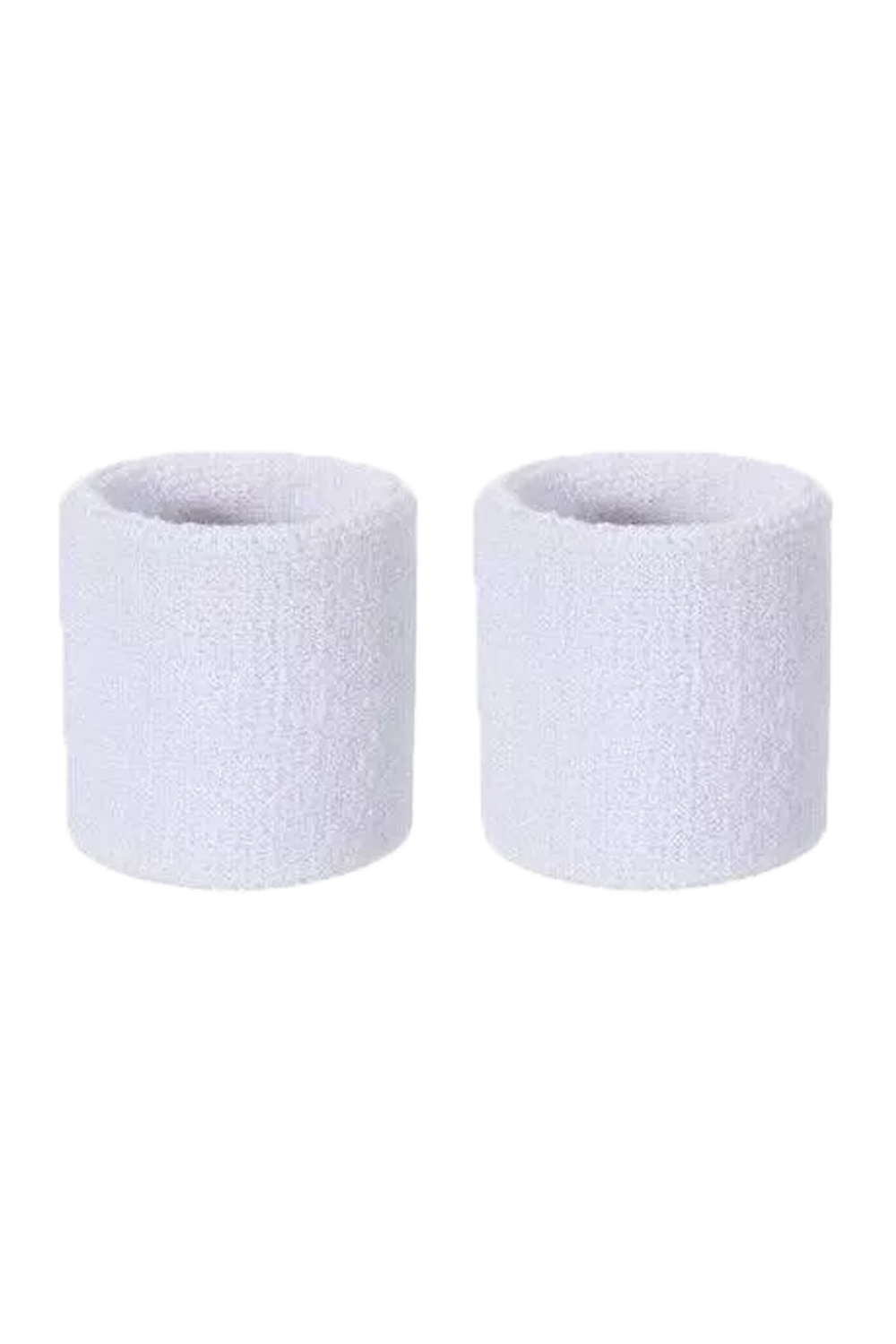 Ladies White 80s Style Sports Gym Wristband