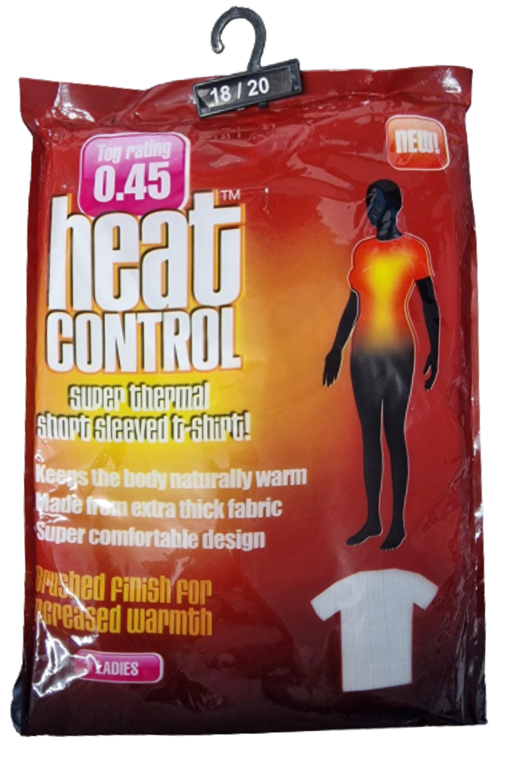 Ladies White Heat Control Thermal Tshirt