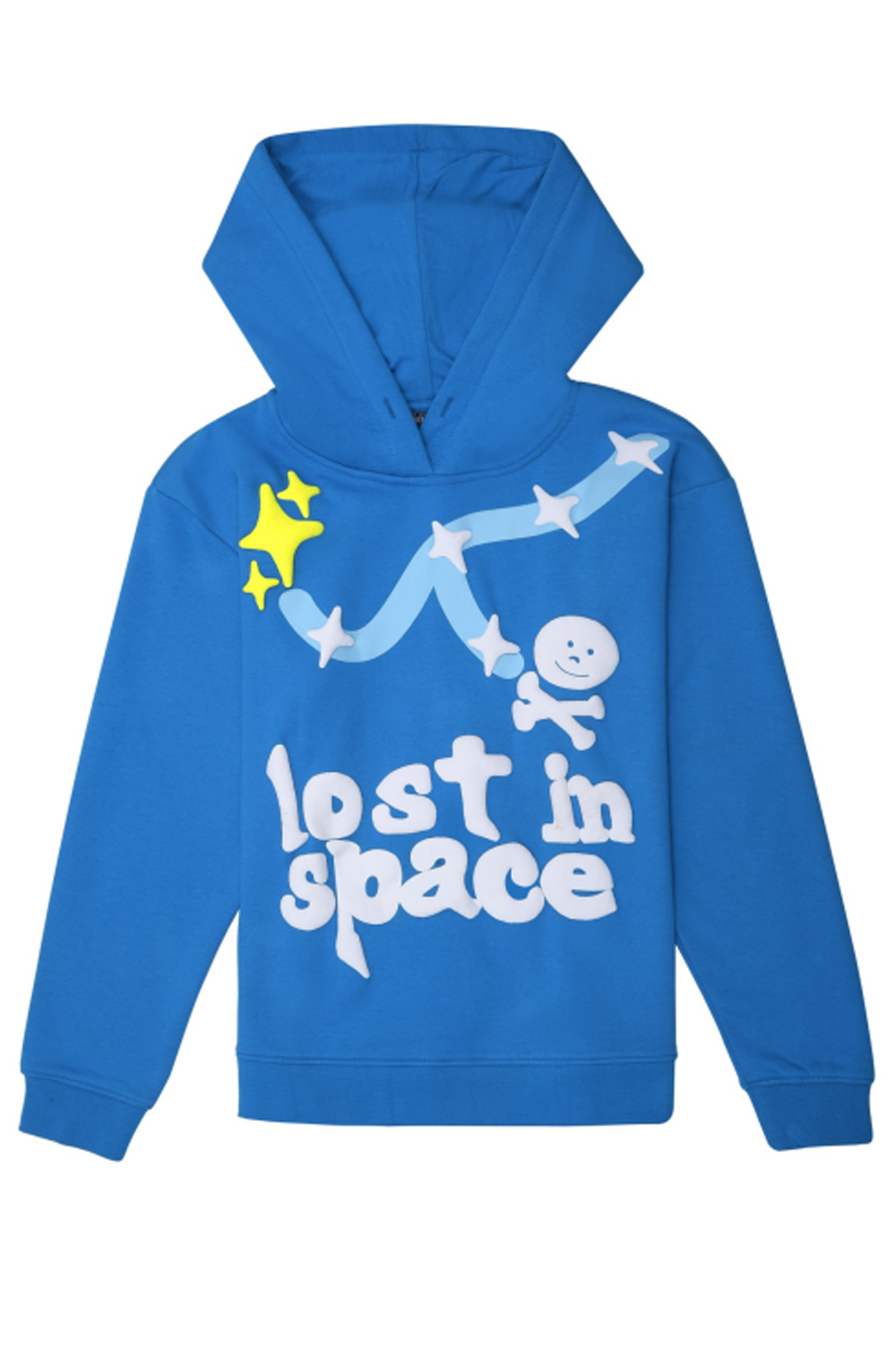 Lost in Space Printed Hoodie Blue