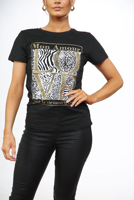 LOVE PRINT T Shirt