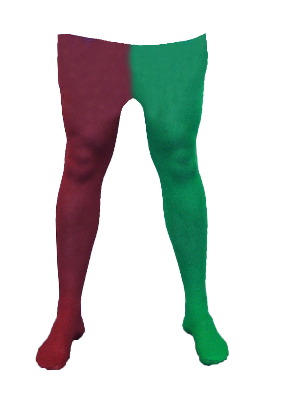 Male Red and Green Tights Adult