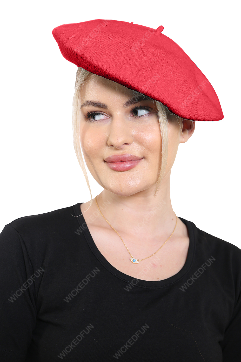 Wickedfun Red Beret Hat