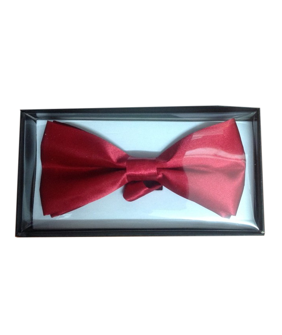 Wickedfun Maroon Bow Tie with Gift Box