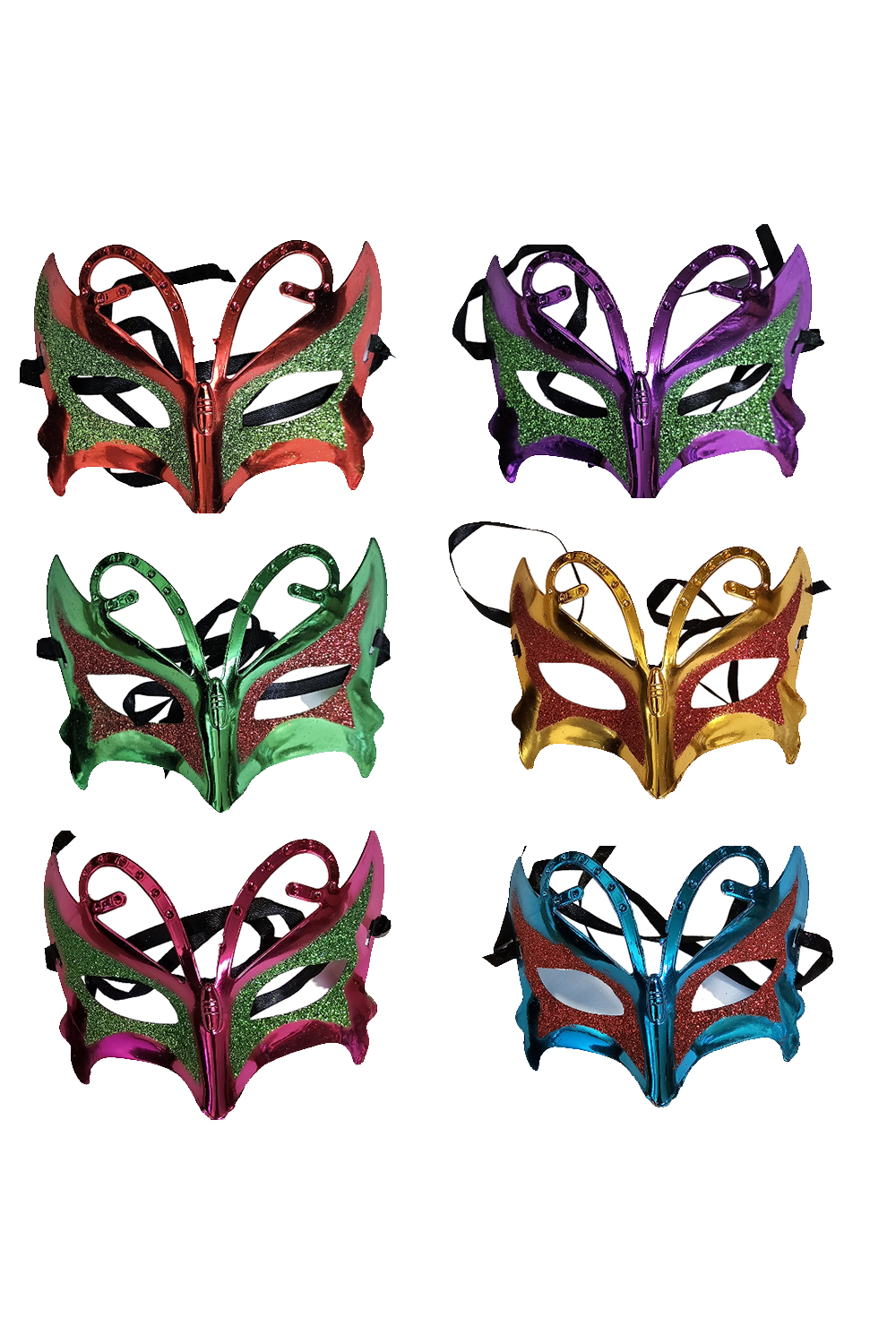 Masquerade Assorted Eye Mask With Glitter
