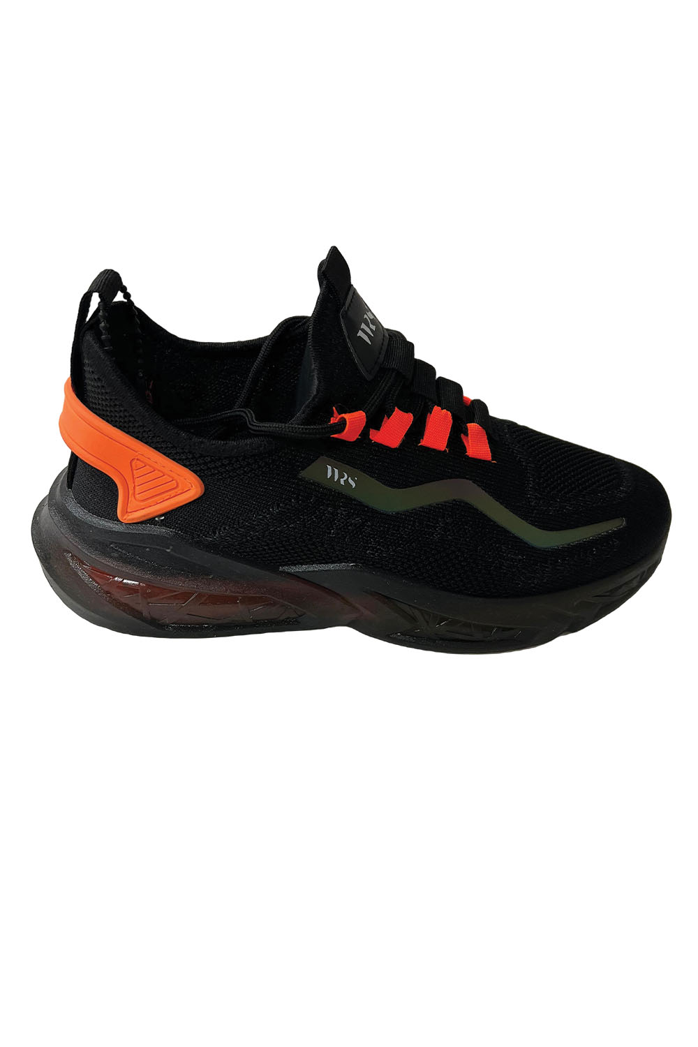 Men Black Lightweight Jelly Sole Casual Shoes