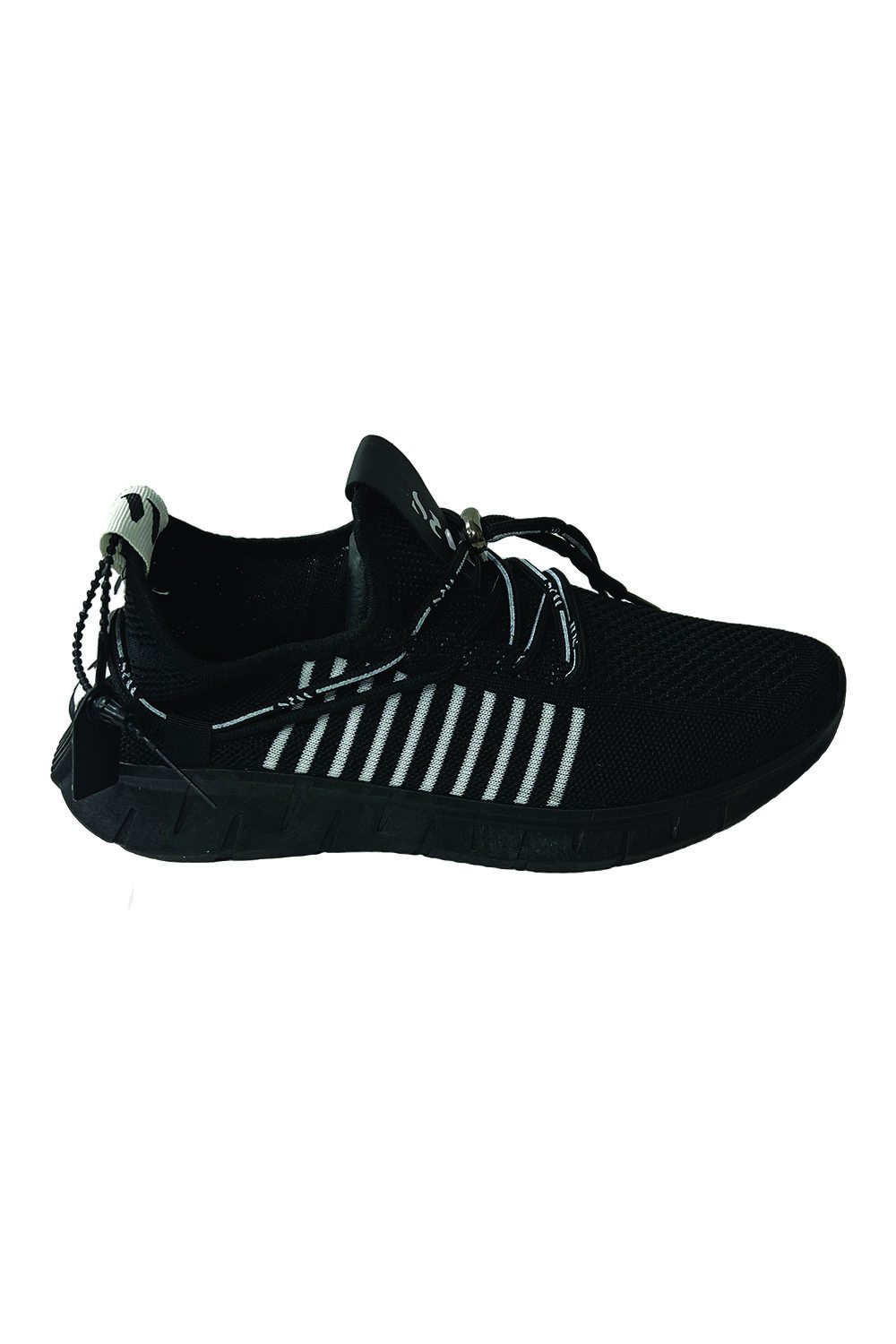 Men Black Lightweight Wide Cross Training Walking Sneakers