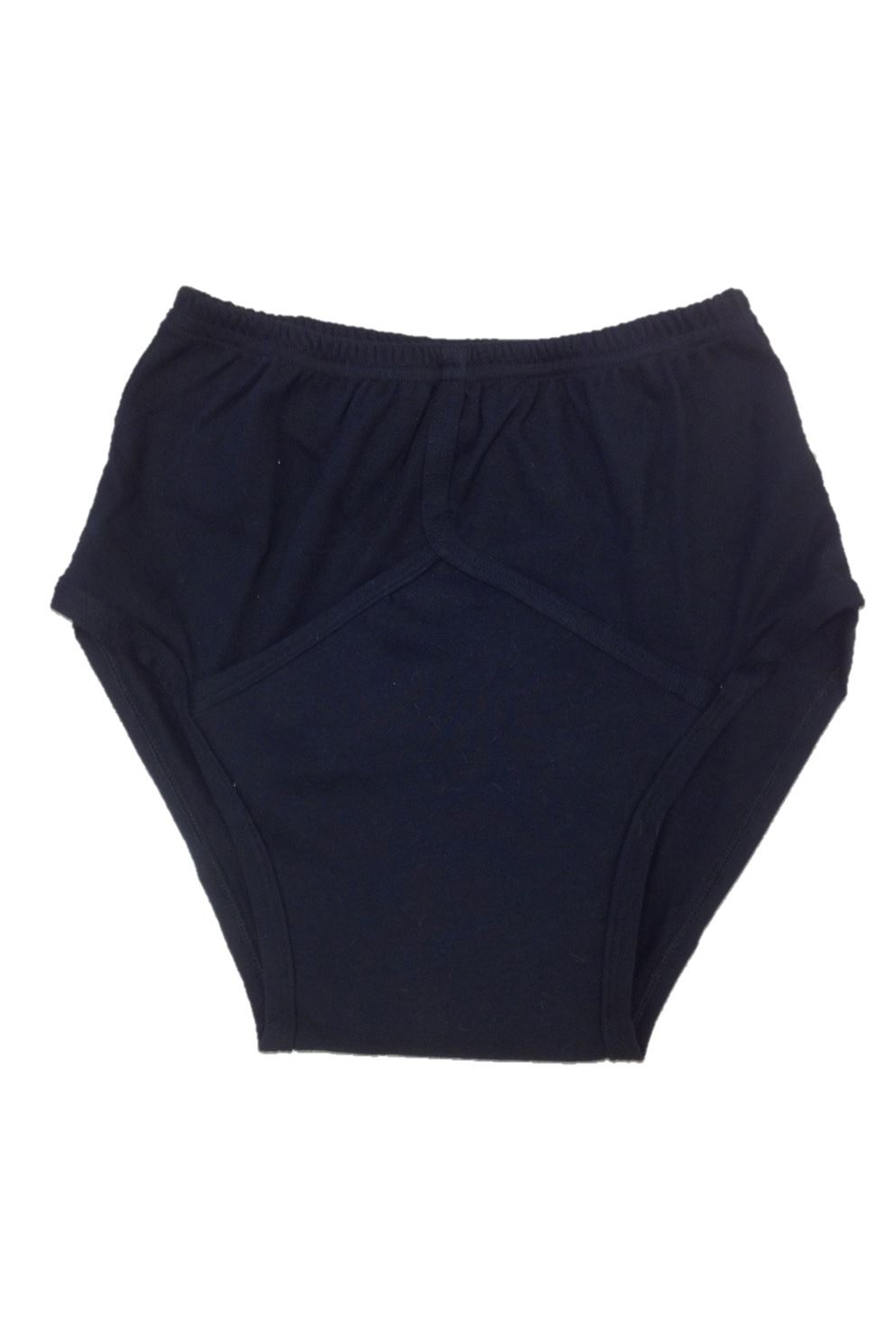 Men Black Y Fronts Cotton Incontinence Pants with Waterproof Pad