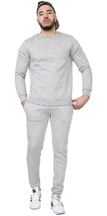 Men Crew Neck Slim Fit Tracksuit