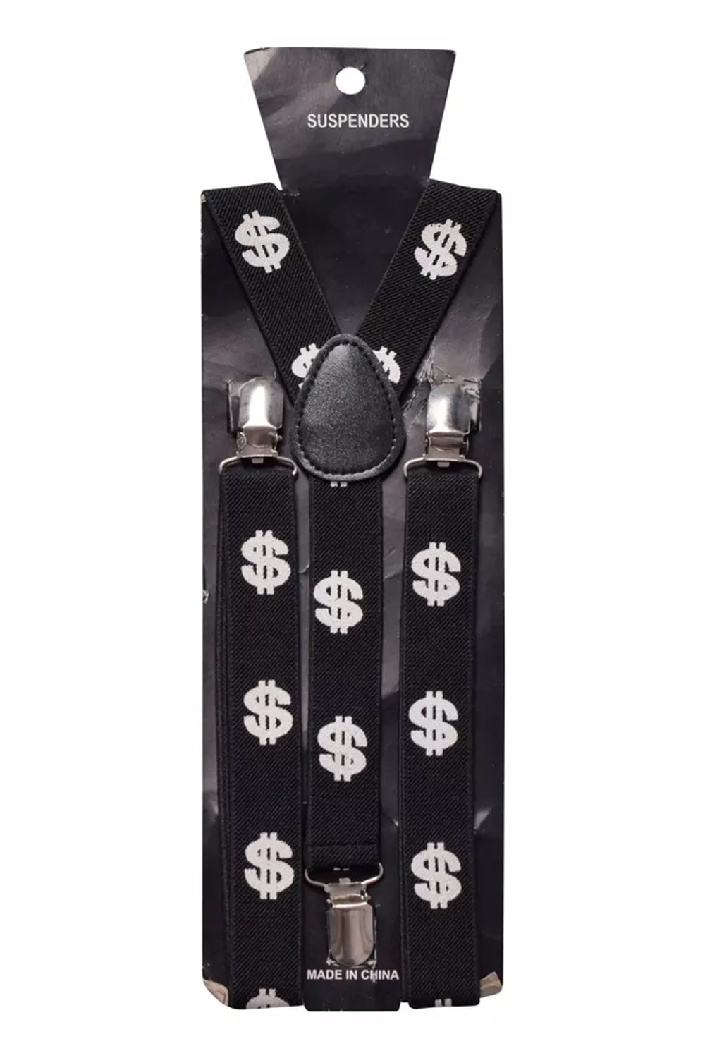 Men Dollar Adjustable Elasticated 25mm Heavy Duty Clip On Suspender
