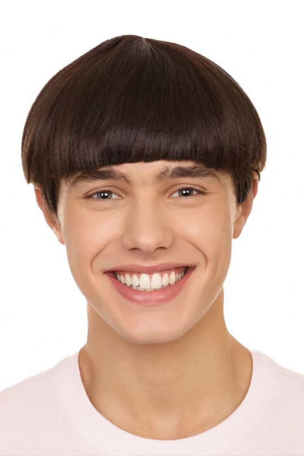 Men's 9-Inch Retro Bowl Cut Wig