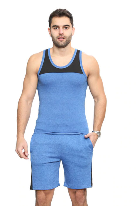 Mens Casual Sports Workout T-Shirt & Shorts Set