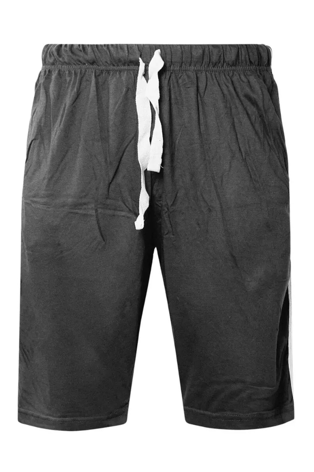 Mens charcoal Comfy Cotton PJ Shorts for Relaxing