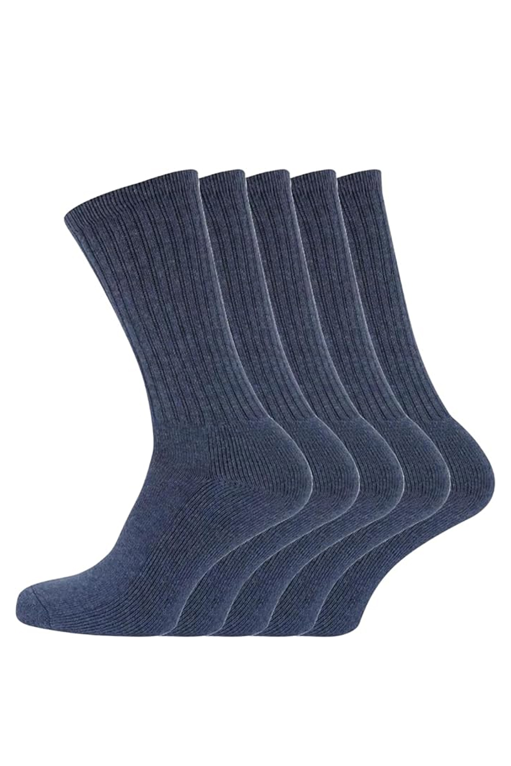 Men's Charcoal Rich Cotton Plain Sportswear Socks (Pack Of 6)