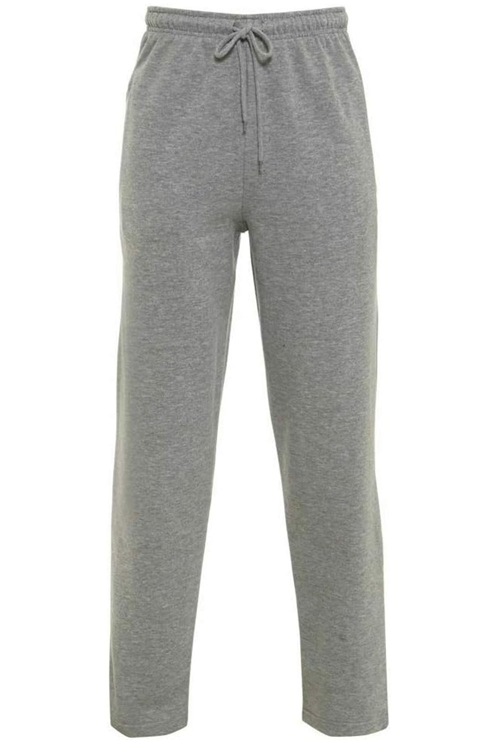 Men's Grey Fleece Joggers Gym Sports Trousers-Sizes S to 7XL
