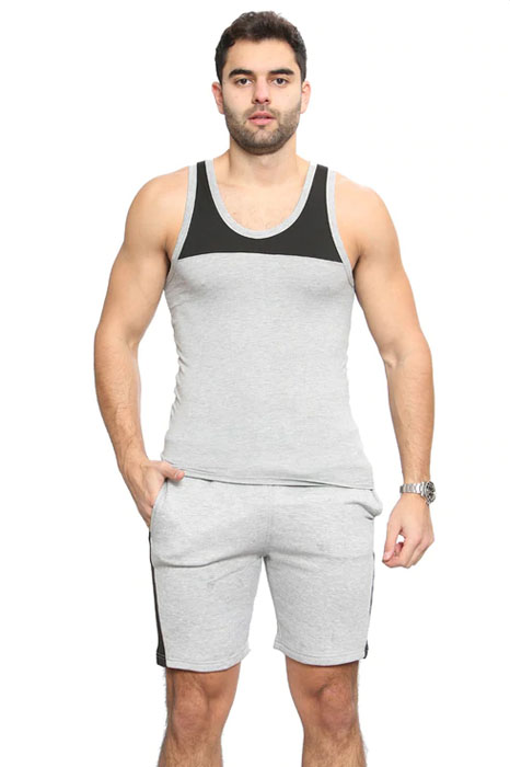 Mens Sports Workout Vest & Shorts Set