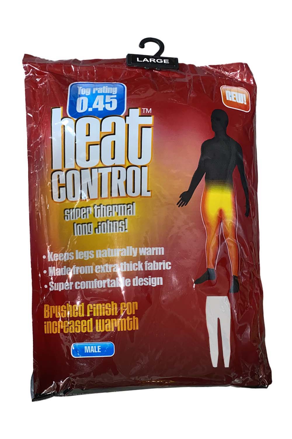 Men's White Heat Control Thermal Long Johns