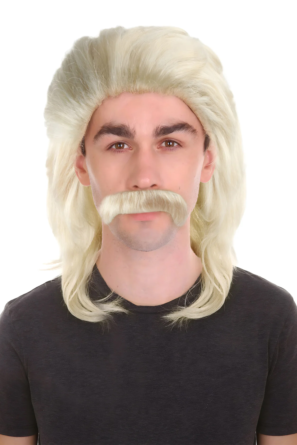Mens Wig With Mustache