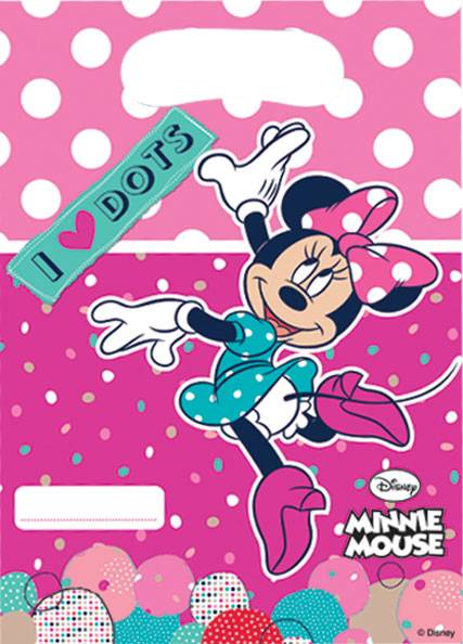 Minnie Dots Party Bags (Pack of 6)