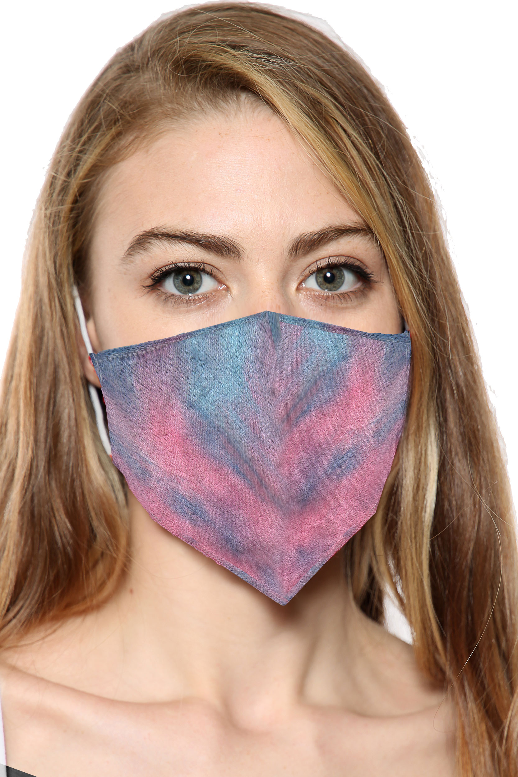 Multicolor Printed Face Covering With Filter Pocket