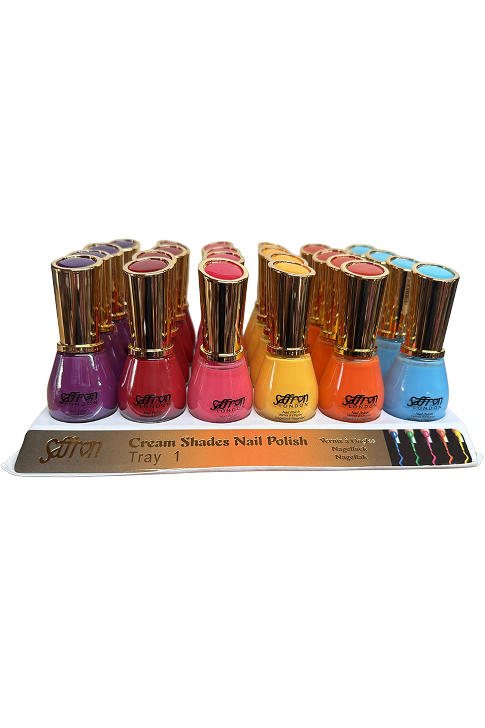 Cream Shades Nail Polish Tray of 24 Bottles (Price Per Bottle)