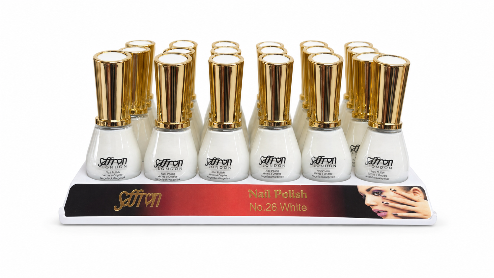 Chalk White Nail Polish  - Tray of 24 Bottles (Price Per Bottle)