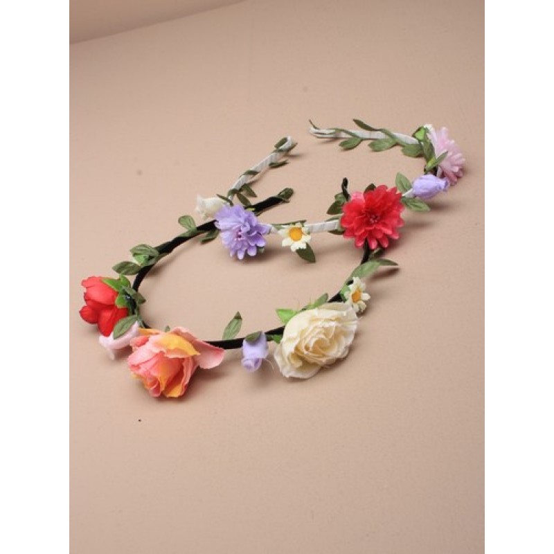 Narrow aliceband with flower
