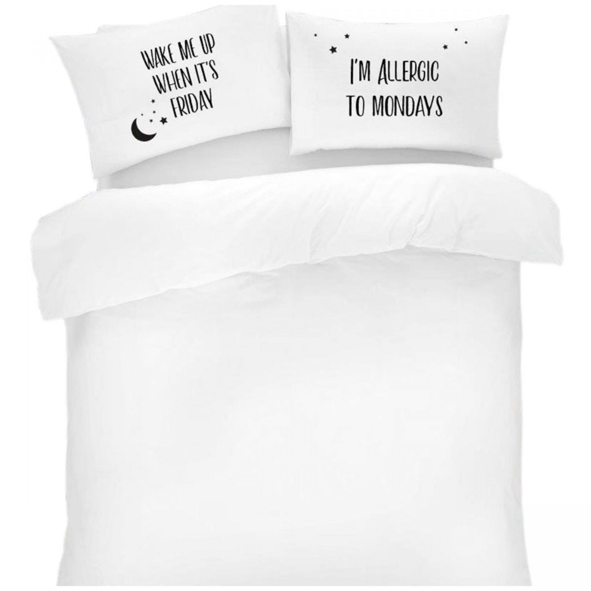 NOVELTY PILLOW CASE WEEKDAY 50X75