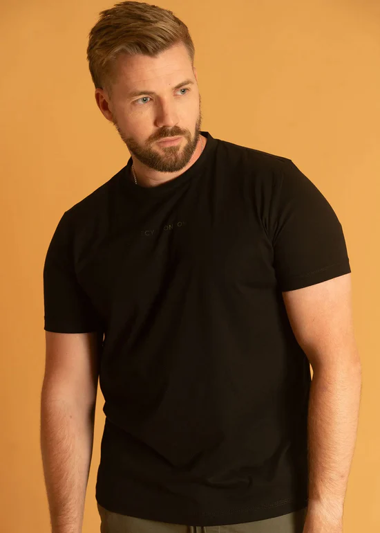 Onyx T-shirt with Rainbow Print