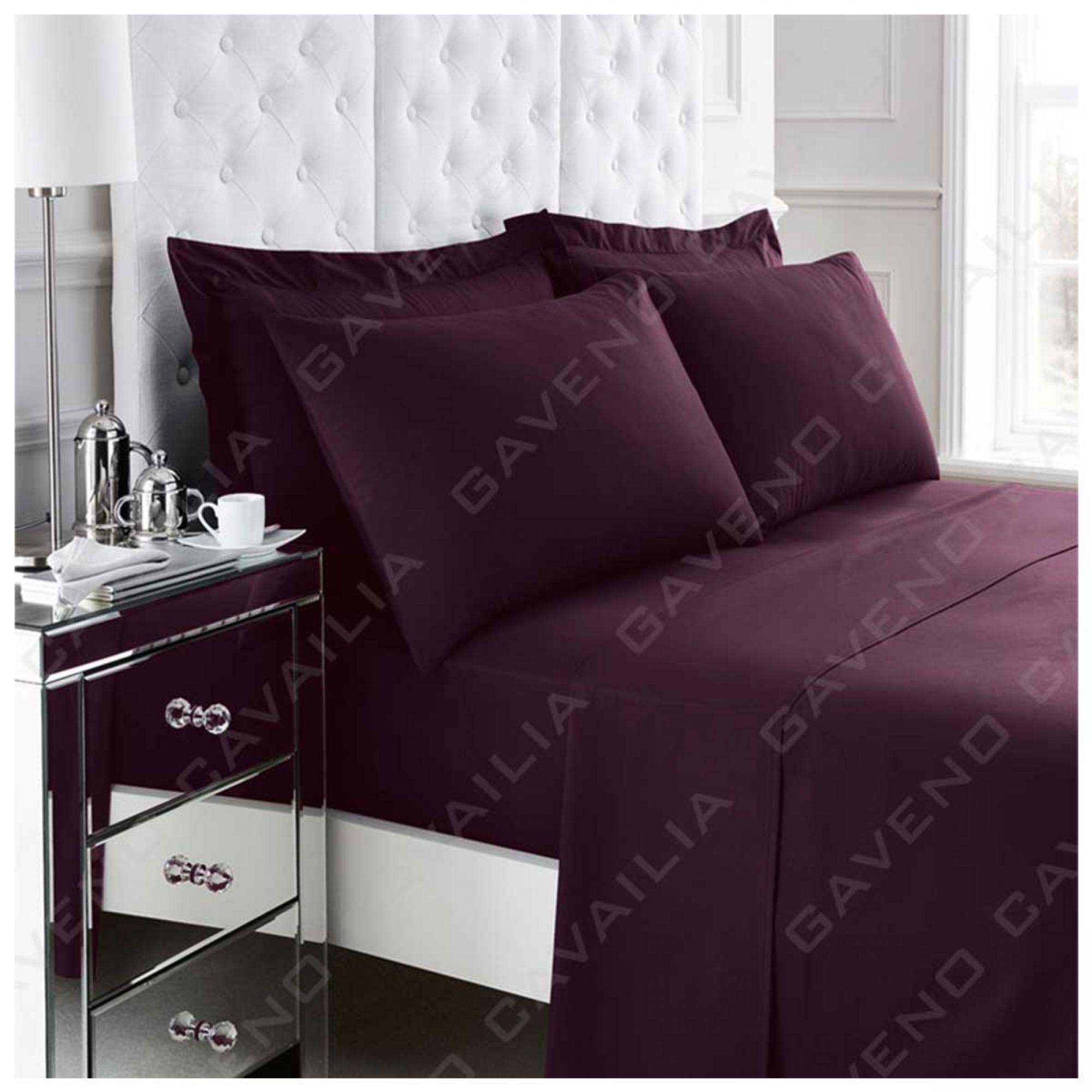 PERCALE FLAT SHEET BERRY