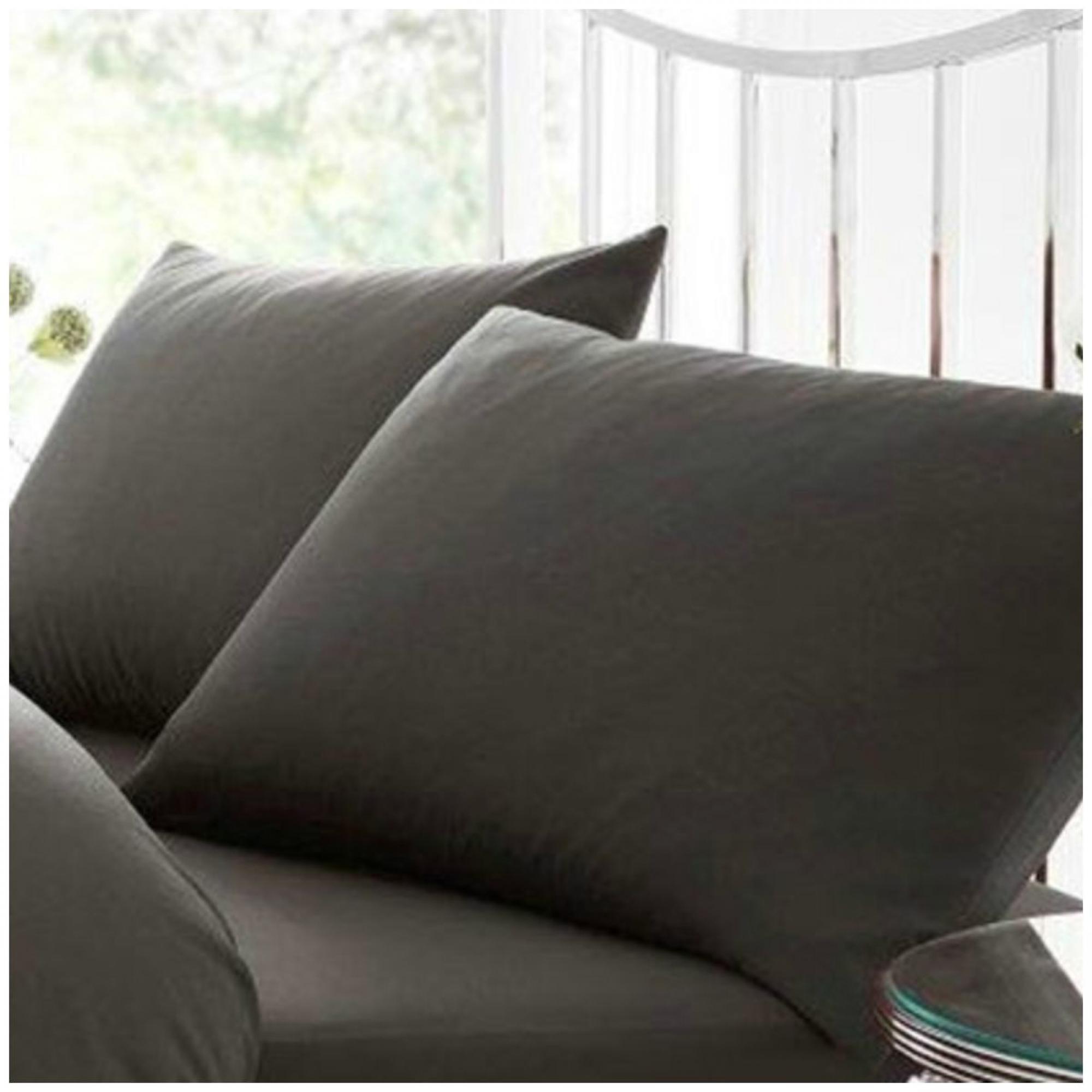 PERCALE PILLOW CASE CHARCOAL