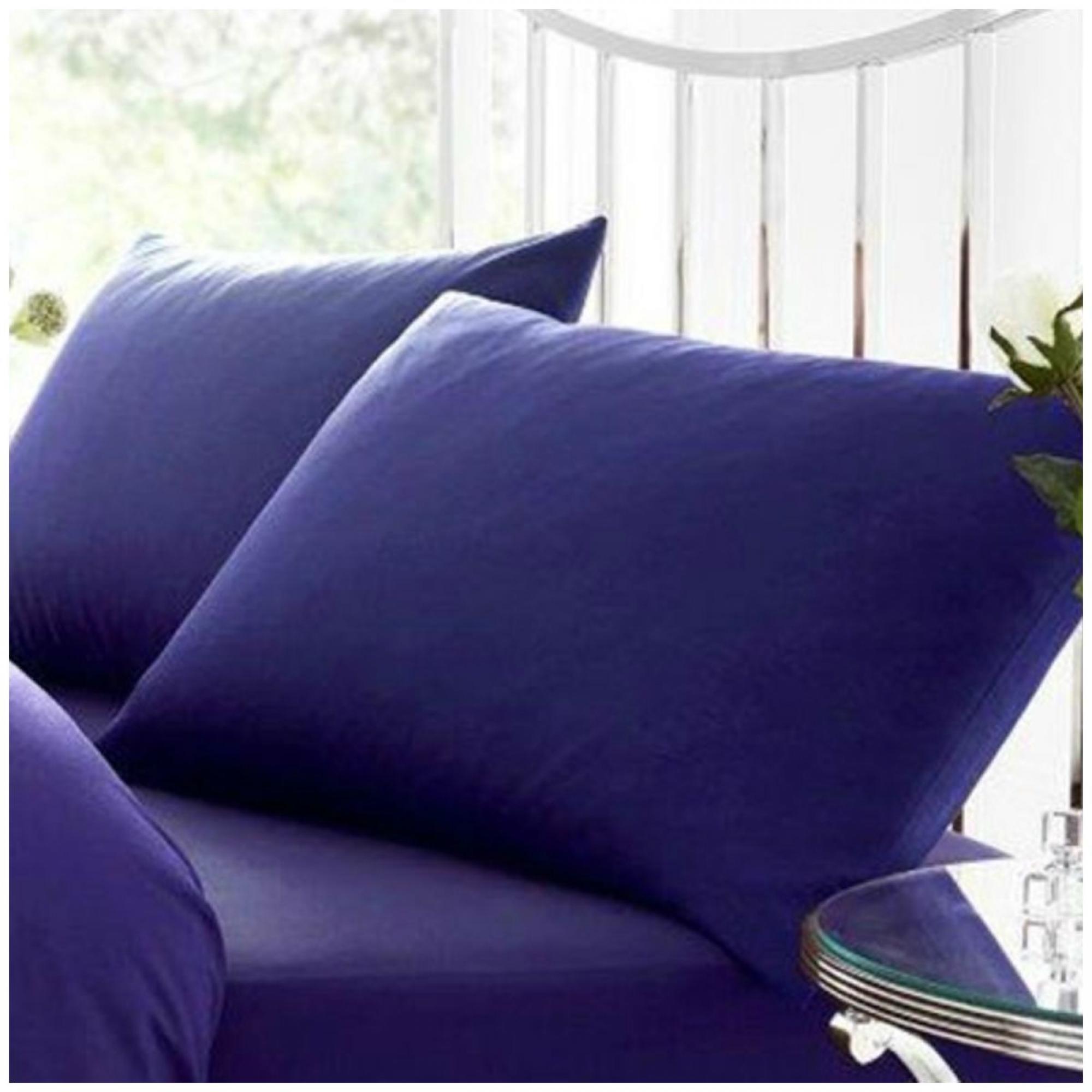 PERCALE PILLOWCASE ROYAL BLUE