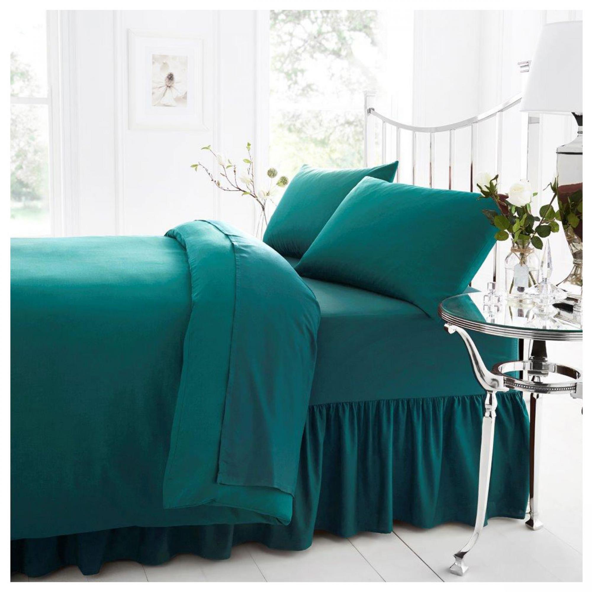 PERCALE VALANCE SHEET TEAL