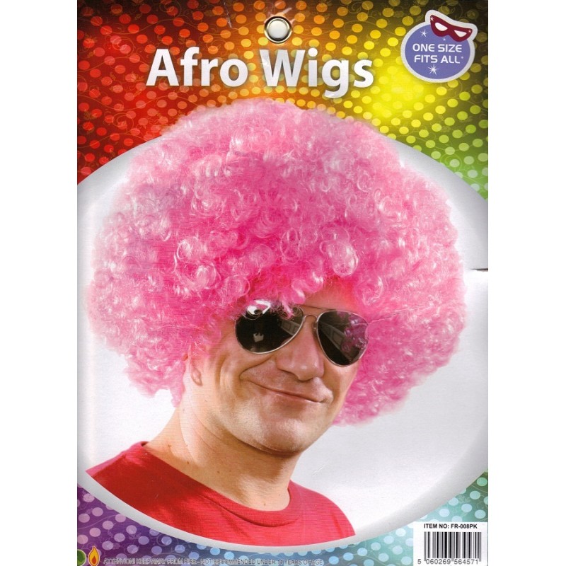 Pink Afro Wig